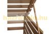 Garden bin storage wooden trash bin storage for storing 3 80-240 liter bins, brown