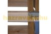 Garden bin storage wooden trash bin storage for storing 3 80-240 liter bins, brown