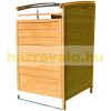 Trash bin storage made of wood for 240 liter trash cans 