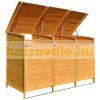 Trash bin storage made of wood for 240 liter trash cans 