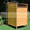 Wooden dustbin storage for 240 liter dustbins 73 x 85 x 127 cm 