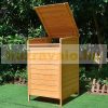 Wooden dustbin storage for 240 liter dustbins 73 x 85 x 127 cm 