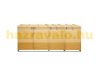 Garden bin storage bin storage bin for 4/8 80-240 liter bins 116x66x92 cm solid wood 