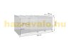 Garden bin storage bin storage bin for 4/8 80-240 liter bins 116x66x92 cm solid wood 