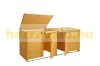 Garden bin storage bin storage bin for 4/8 80-240 liter bins 116x66x92 cm solid wood 