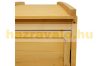 Garden bin storage bin storage bin for 4/8 80-240 liter bins 116x66x92 cm solid wood 