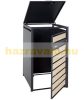 Garden waste bin galvanized steel waste bin bin 1 bin 117x68x80 cm anthracite-gold