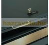 Garden waste bin galvanized steel waste bin bin 1 bin 117x68x80 cm anthracite-gold