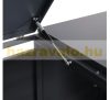 Garden bin storage galvanized steel trash bin storage 2 bins 117x132x80 cm anthracite-gold