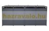 Garden bin storage galvanized steel trash bin storage 4 bins 117x264x80 cm anthracite-gold