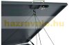 Garden bin storage galvanized steel trash bin storage 4 bins 117x264x80 cm anthracite-gold