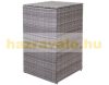 HWC-E25 Dustbin storage polyrattan 120 liters gray