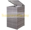 HWC-E25 Dustbin storage polyrattan 120 liters gray