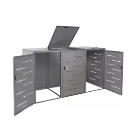   HWC-E83 3 részes Szemeteskuka tároló bővíthető rozsdamentes acél 