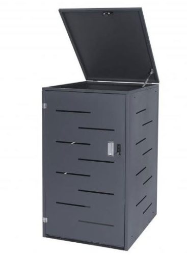 HWC-E83 Expandable waste bin storage galvanized steel in anthracite color