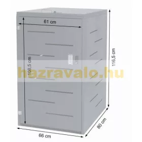   HWC-E83 Szemeteskuka tároló bővíthető rozsdamentes acél 108 x 61 x 76 cm 