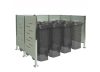 Garden trash can stainless steel trash can storage 150x243x163 cm inox outdoor trash can fence