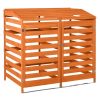 Garden bin storage wooden trash bin storage 2 bins 131x85x125 cm