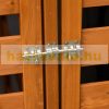 Garden bin storage wooden trash bin storage 2 bins 131x85x125 cm