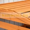 Garden bin storage wooden trash bin storage 2 bins 131x85x125 cm
