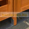 Garden bin storage wooden trash bin storage 2 bins 131x85x125 cm