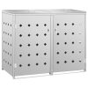 HWC-E83 DOUBLE Trash can storage expandable stainless steel 