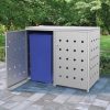 HWC-E83 DOUBLE Trash can storage expandable stainless steel 