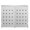 HWC-E83 DOUBLE Trash can storage expandable stainless steel 
