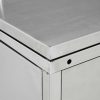 HWC-E83 DOUBLE Trash can storage expandable stainless steel 