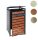 Garden bin storage galvanized steel trash bin storage 1 bin 117x68x80 cm dark brown