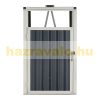 Garden bin storage galvanized steel trash bin storage 1 bin 121x73x82 cm anthracite