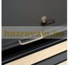 Garden bin storage galvanized steel trash bin storage 1 bin 117x68x80 cm light brown