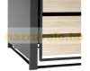 Garden bin storage galvanized steel trash bin storage 4 bins 117x264x80 cm light brown