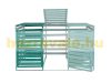  Garden trash bin wooden trash bin storage for 1 additional bin suitable for storing 80-240 liter bins green