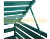  Garden trash bin wooden trash bin storage for 1 additional bin suitable for storing 80-240 liter bins green