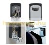 Key holder box with number lock key guard can be mounted on a black wall, for 5 keys