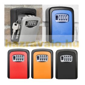   Kulcstartó doboz számzáras kulcs őr kék falra szerelhető, 5 kulcs számára
