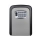 Key holder box with number lock key keeper can be mounted on a gray wall, for 5 keys