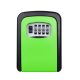 Key holder box with number lock key guard can be mounted on a green wall, for 5 keys