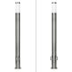 Outdoor lamp 111cm, with double socket E27 stainless steel