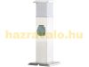 Outdoor lamp with double socket, stainless steel, 16x40.5x16 cm, silver 