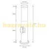 Outdoor lamp 45cm, with one socket E27 stainless steel