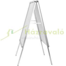   Hirdetőtábla Kültéri reklámtábla A1 méretű poszterhez. 120 cm magas lábon álló kétoldalas plakáttartó 