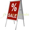 Billboard Outdoor advertising board for A1 size poster. Double-sided poster holder standing on a 120 cm high leg 