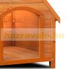 Pointed roof wooden dog house 82 x 72 x 85 cm brown 