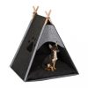 Dog house felt dog tent anthracite-light gray dog ​​bed 