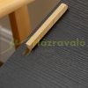 Dog house 69x50x58.5 cm with ventilation holes, weatherproof wood material black+wood 
