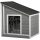 Wooden doghouse with weatherproof bitumen roof 71x58x77 cm gray - white