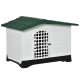 Outdoor dog house 111x84x80 cm plastic house for medium-sized dogs 