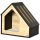 Dog house, cat house with pillow 60x40x59.2 cm pet cave with sloping roof for small dogs up to 8 kg 